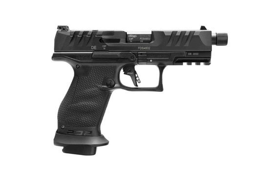 Walhther PDP steel frame 9mm pistol with compact frame and threaded barrel.